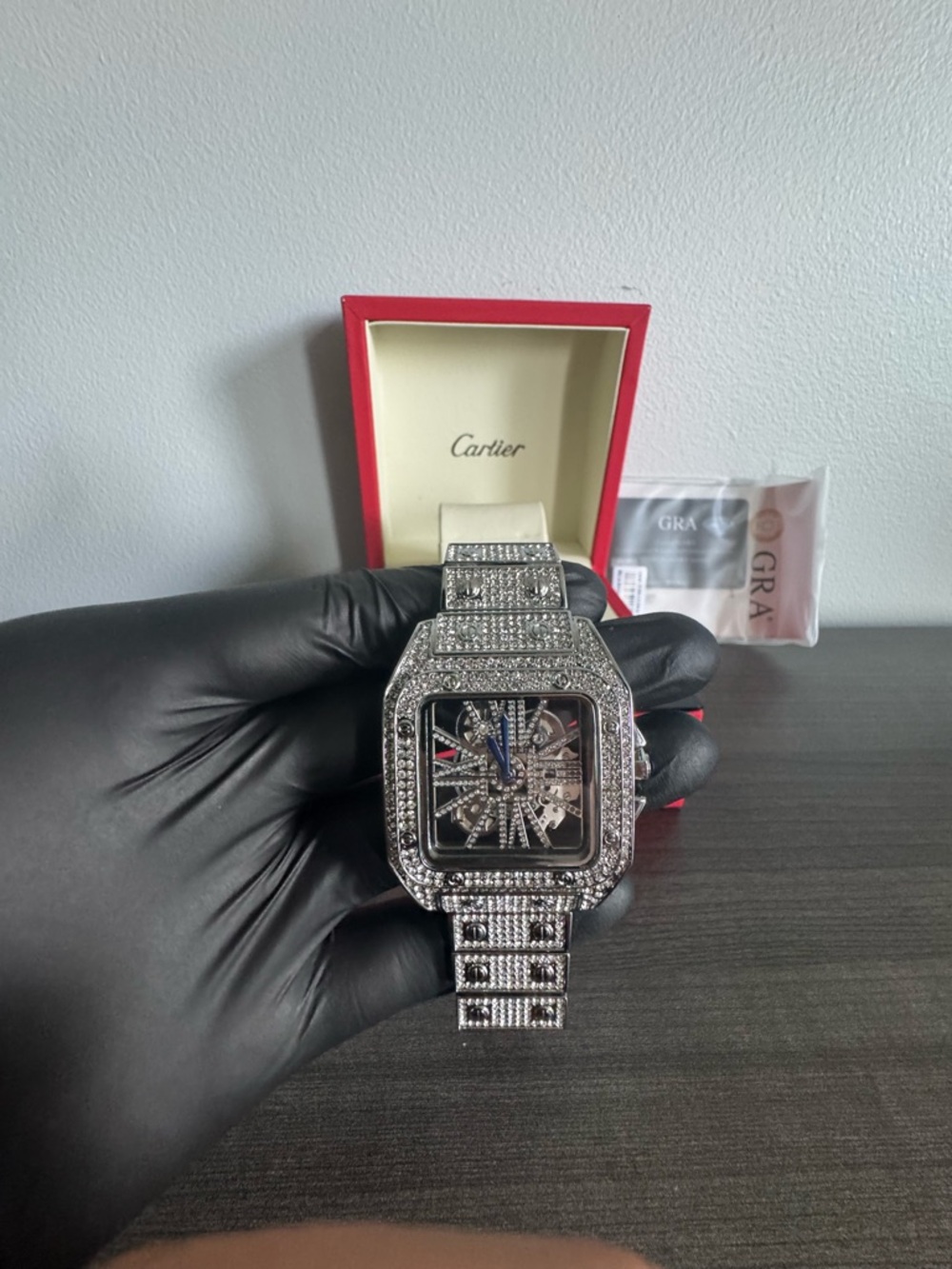 Skelly Moissanite watch